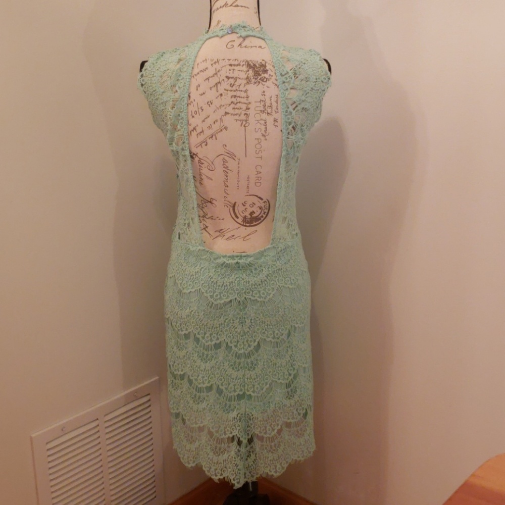 NWT Free People Mint lace dress - Picture 3 of 5